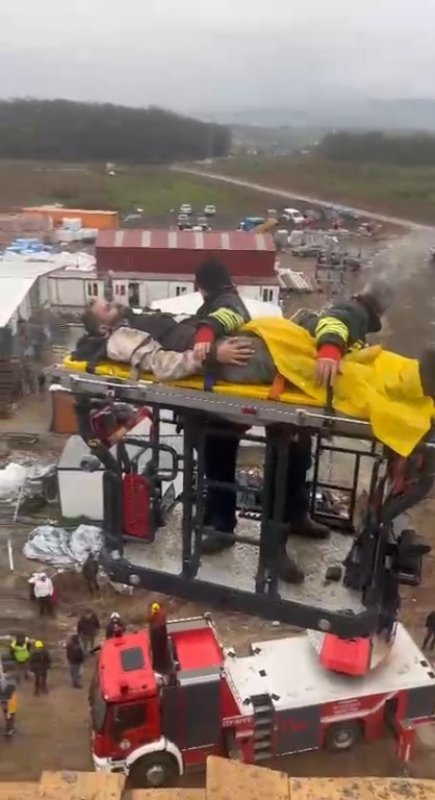 Bafra’da İnşaatta İş Kazası: 1 Yaralı