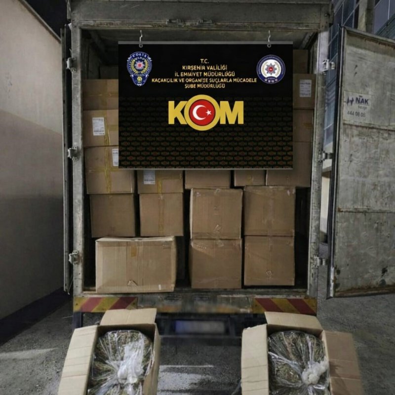 Kırşehir’de 1 Ton Kaçak Kıyılmış Tütün Ele Geçirildi