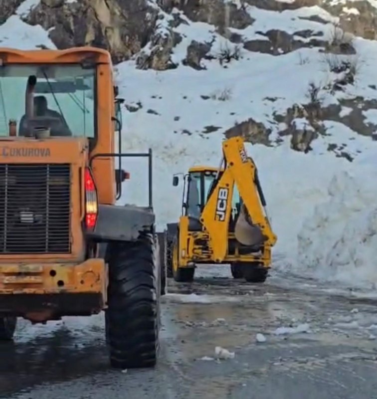 Çığ Nedeniyle Kapanan Yol Yeniden Açıldı