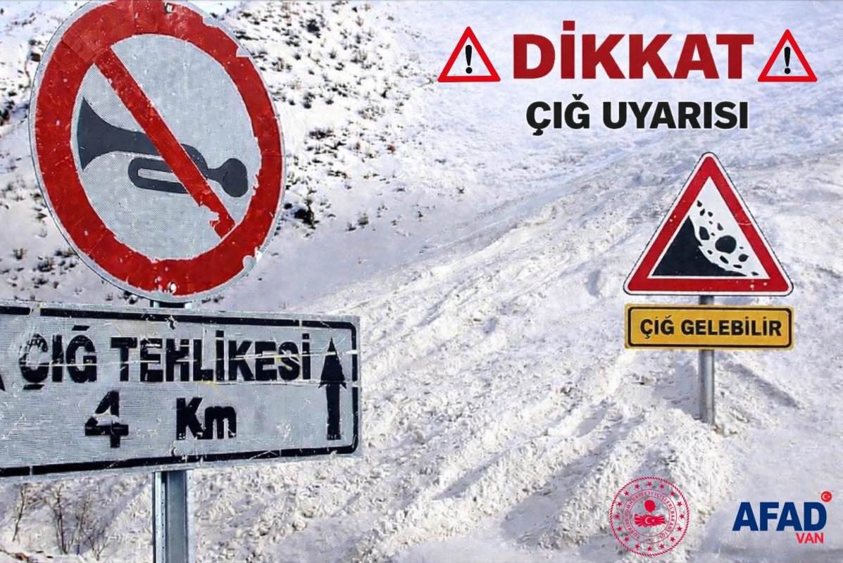 AFAD’dan Van İçin Çığ Uyarısı