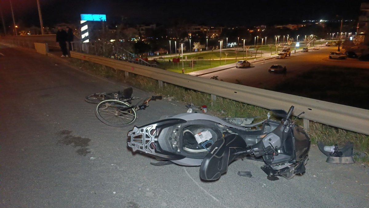 Motosiklet Bisiklete Çarptı: 2 Kişi Ağır Yaralı