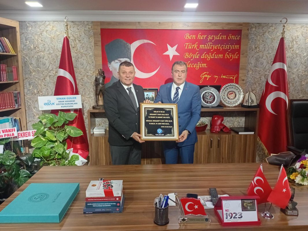 Mhp İl Başkanı Sezer’e Sendikalardan Hayırlı Olsun Ziyareti