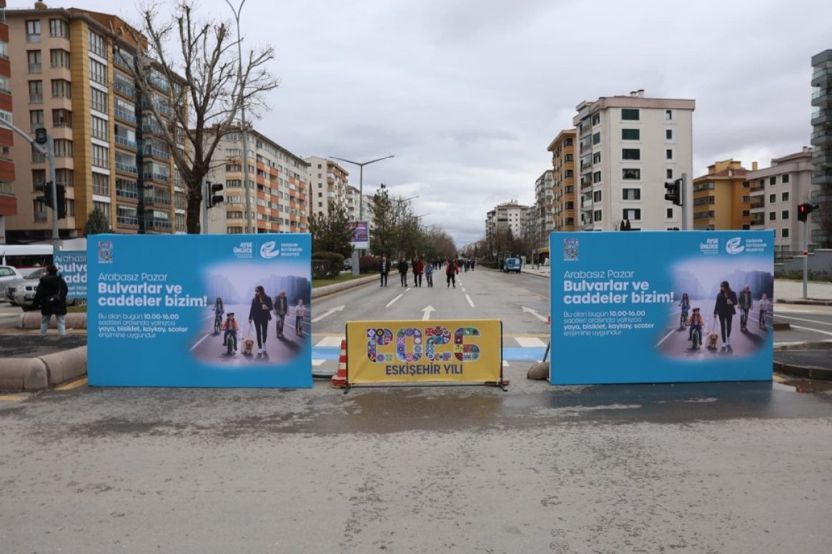 Eskişehir’de “Arabasız Pazar” Bu Hafta Sonu Yine Sokakları Yayalara Bırakıyor